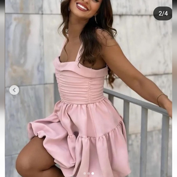 Zara  Draped Balloon Mini Dress Size S M L - Picture 6 of 16